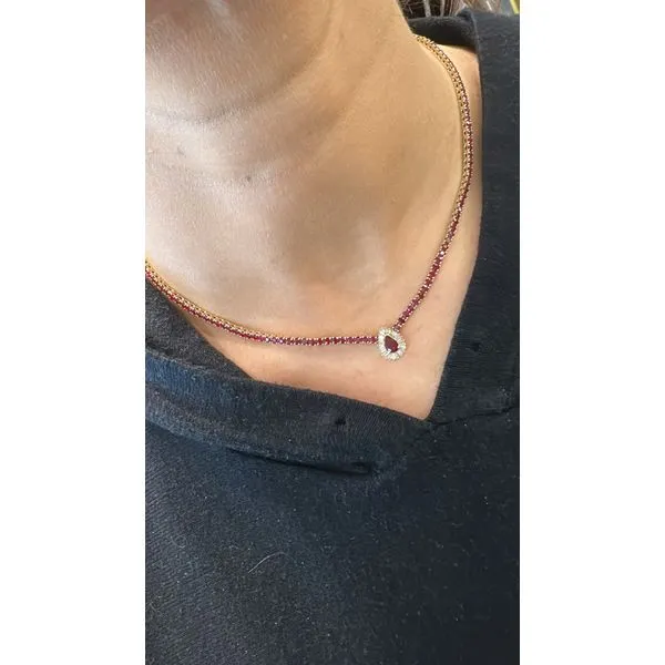 Colored Stone Necklace Mollys Jewelers Brooklyn, NY
