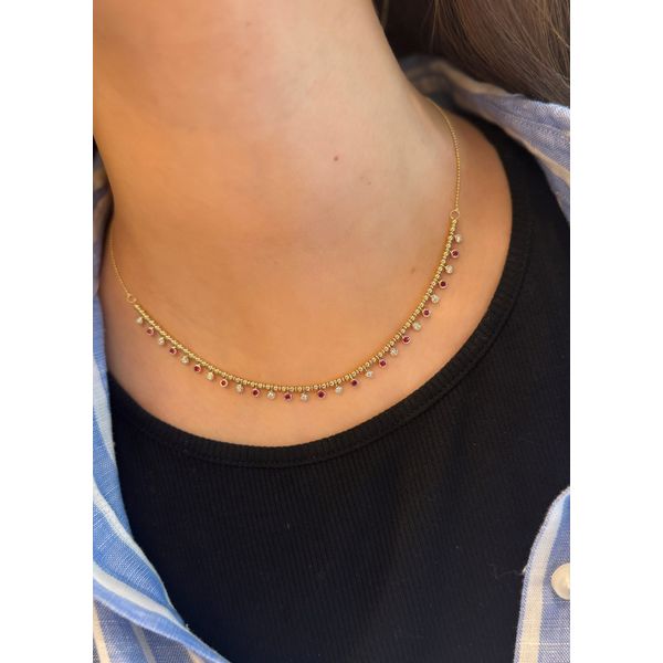 Colored Stone Necklace Mollys Jewelers Brooklyn, NY