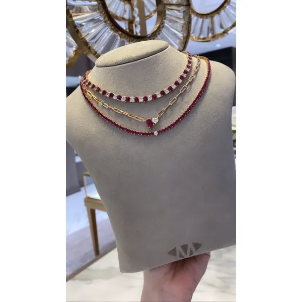 Colored Stone Necklace Image 3 Mollys Jewelers Brooklyn, NY