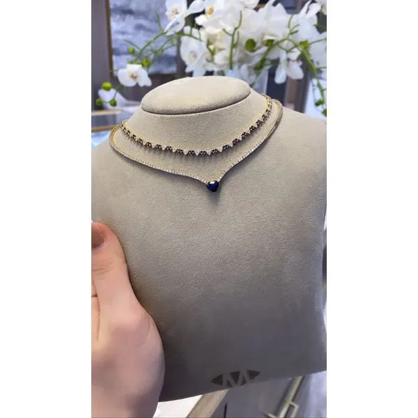 Colored Stone Necklace Image 2 Mollys Jewelers Brooklyn, NY