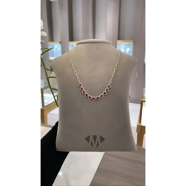 Colored Stone Necklace Image 2 Mollys Jewelers Brooklyn, NY