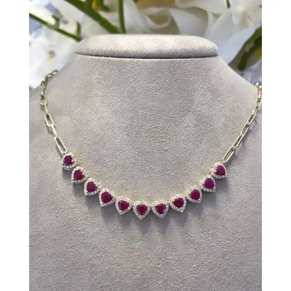 Colored Stone Necklace Mollys Jewelers Brooklyn, NY