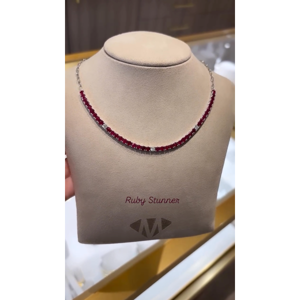 Colored Stone Necklace Image 2 Mollys Jewelers Brooklyn, NY