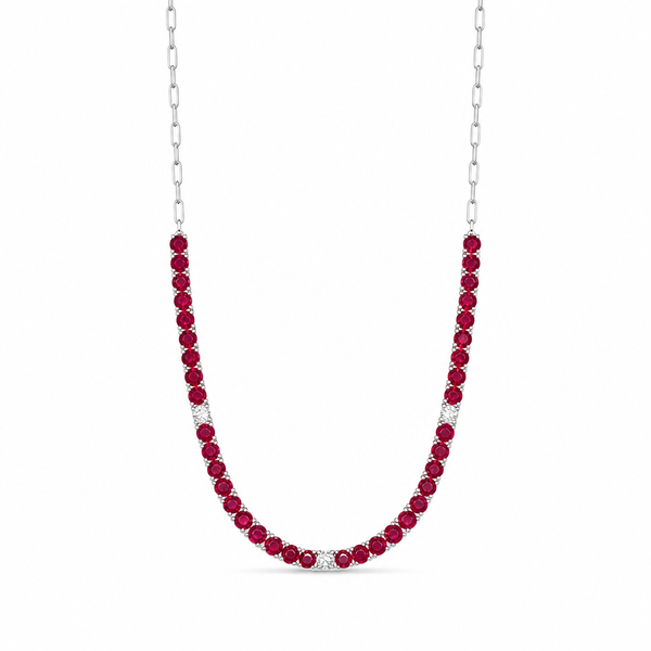 Colored Stone Necklace Mollys Jewelers Brooklyn, NY
