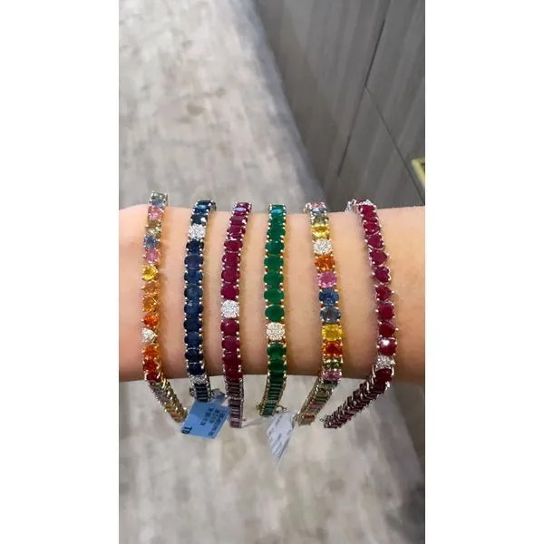 Colored Stone Bracelet Image 3 Mollys Jewelers Brooklyn, NY