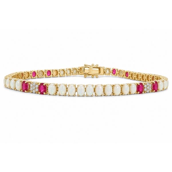 Colored Stone Bracelet Mollys Jewelers Brooklyn, NY
