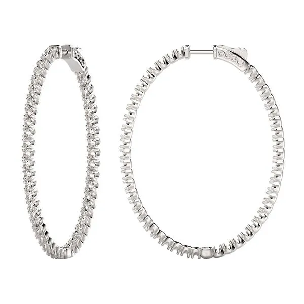 Diamond Hoop Mollys Jewelers Brooklyn, NY