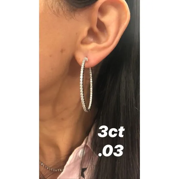 Diamond Hoop Mollys Jewelers Brooklyn, NY