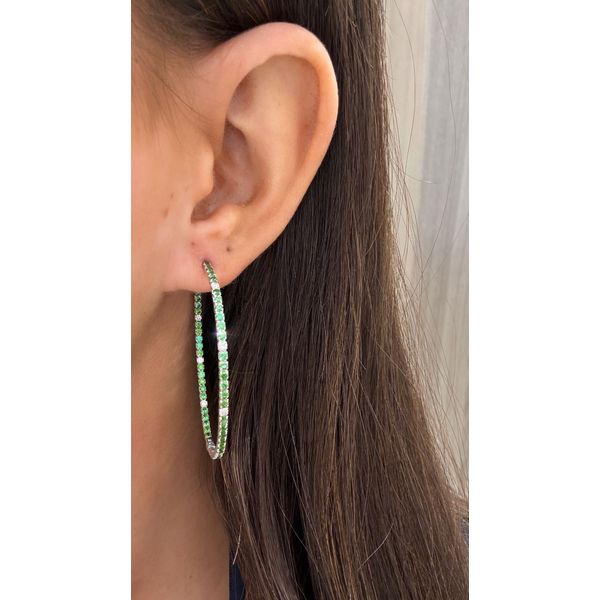 Diamond Hoop Mollys Jewelers Brooklyn, NY