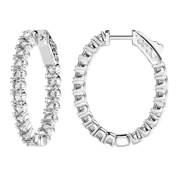 Diamond Hoop Mollys Jewelers Brooklyn, NY