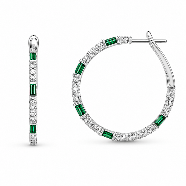 Diamond Hoop Mollys Jewelers Brooklyn, NY