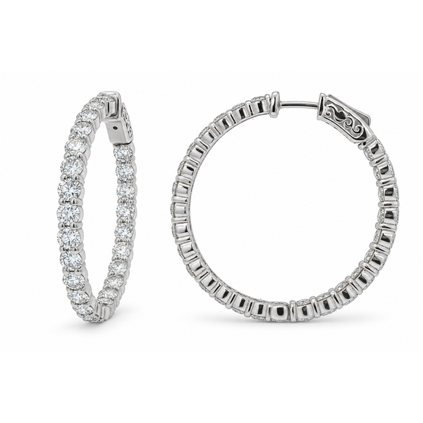Diamond Hoop Mollys Jewelers Brooklyn, NY