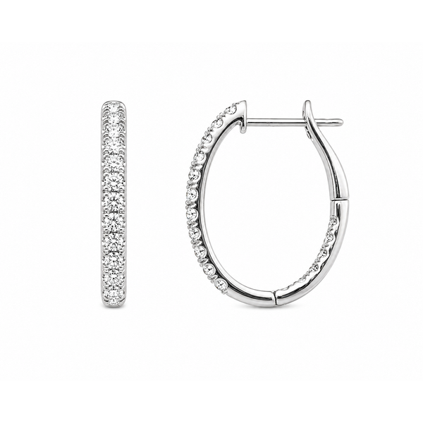 Diamond Hoop Mollys Jewelers Brooklyn, NY