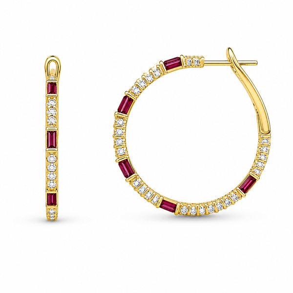 Diamond Hoop Mollys Jewelers Brooklyn, NY