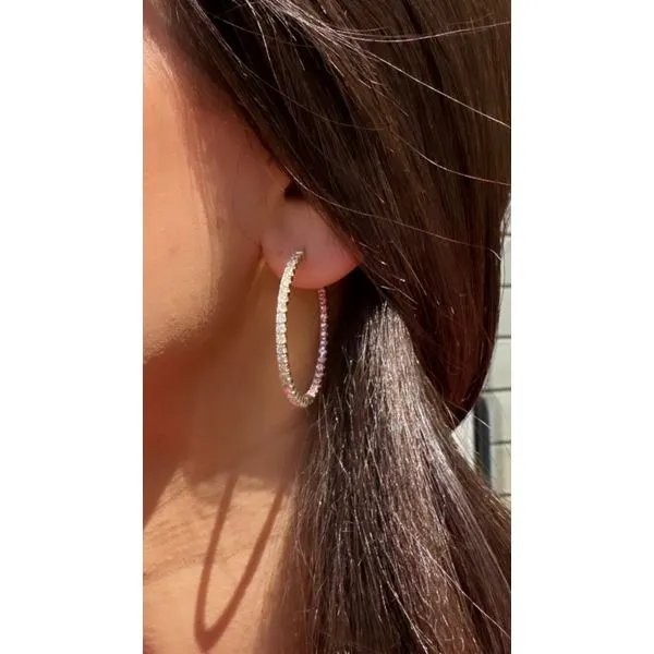 Diamond Hoop Mollys Jewelers Brooklyn, NY