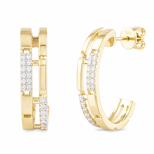 Diamond Hoop Mollys Jewelers Brooklyn, NY