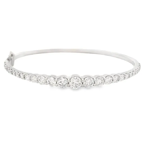 Graduated Tennis Bangle Mollys Jewelers Brooklyn, NY