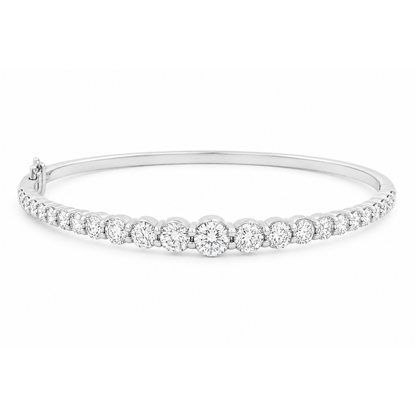 Graduated Tennis Bangle Mollys Jewelers Brooklyn, NY