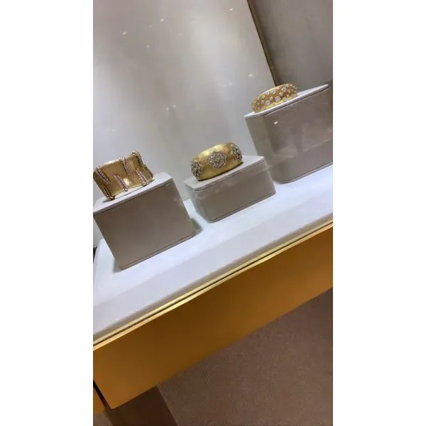 Golden Glow – 14K Yellow Gold Diamond Cuff Bangle 2.66ct Image 4 Mollys Jewelers Brooklyn, NY