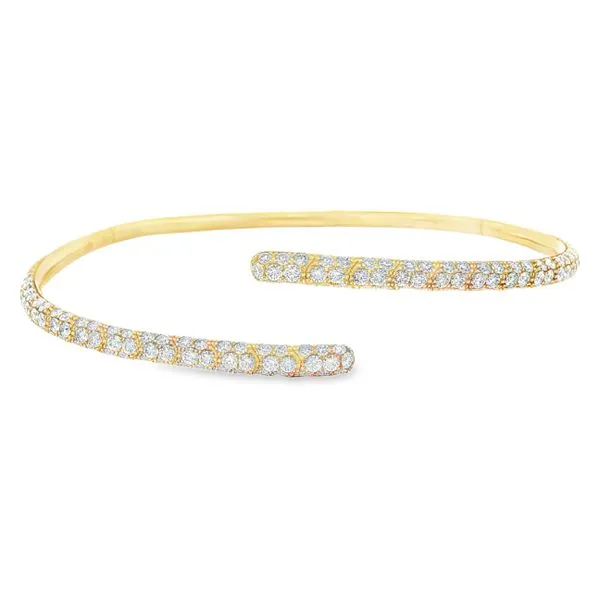 Yellow Gold OpenGlow Diamond Bangle – 2.28 TWT Mollys Jewelers Brooklyn, NY