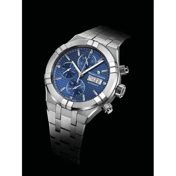 Maurice Lacroix Watch AIKON Automatic Chronograph 44mm AI6038-SS002-430-1 Image 3 Mollys Jewelers Brooklyn, NY