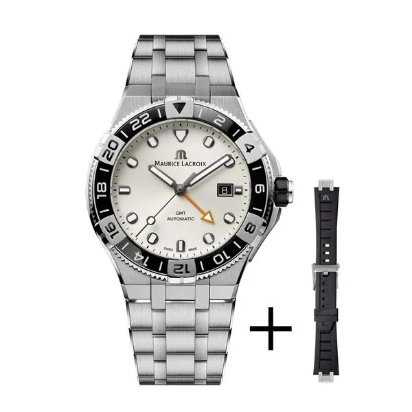 Maurice Lacroix Watch AIKON Venturer GMT 43mm AI6158-SS00F-130-A Image 3 Mollys Jewelers Brooklyn, NY