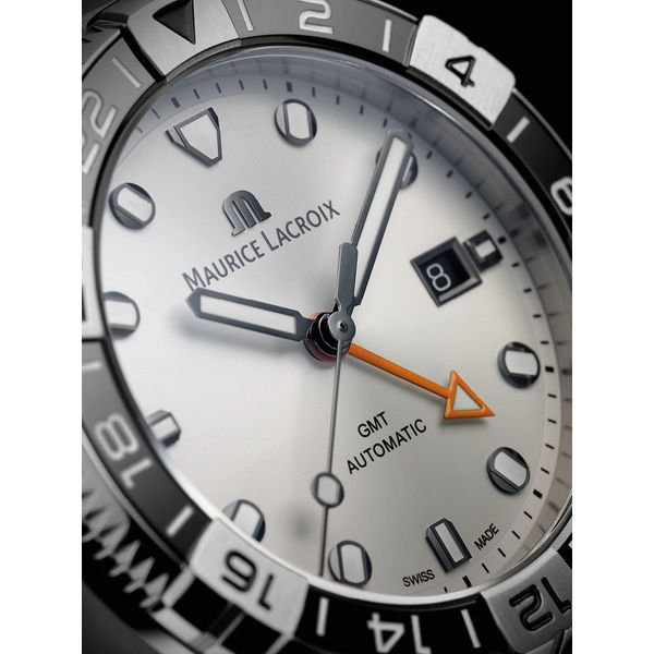 Maurice Lacroix Watch AIKON Venturer GMT 43mm AI6158-SS00F-130-A Image 5 Mollys Jewelers Brooklyn, NY