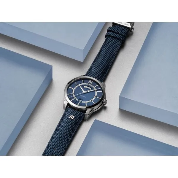 Maurice Lacroix Watch Pontos Day Date 41mm PT6358-SS004-431-4 Image 2 Mollys Jewelers Brooklyn, NY