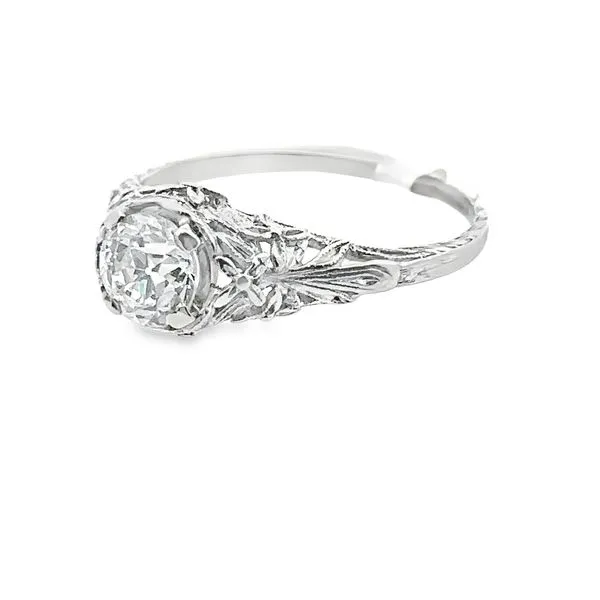 Vintage Platinum Diamond Engagement Ring 100-00845 Image 2 Monarch Jewelry Winter Park, FL