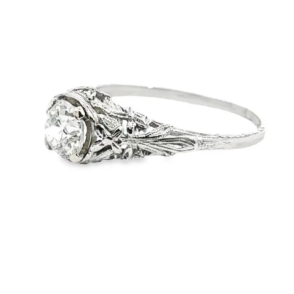 Vintage Platinum Diamond Engagement Ring 100-00845 Image 3 Monarch Jewelry Winter Park, FL