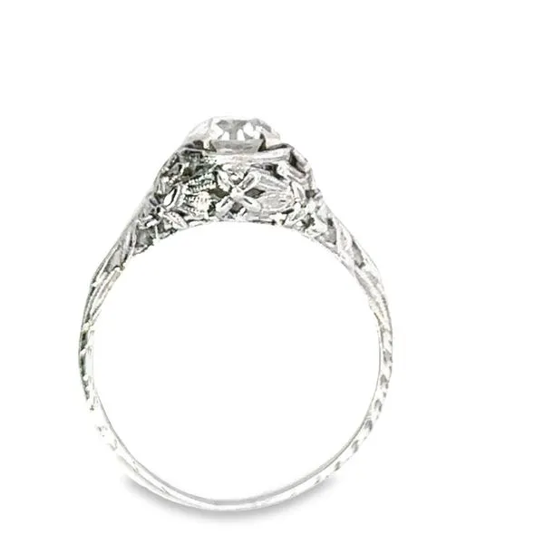 Vintage Platinum Diamond Engagement Ring 100-00845 Image 4 Monarch Jewelry Winter Park, FL