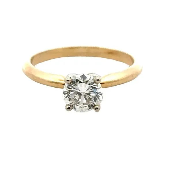 14 Karat Yellow Estate - Art Nouveau Engagement Ring set with a Round Diamond 100-01050 Monarch Jewelry Winter Park, FL