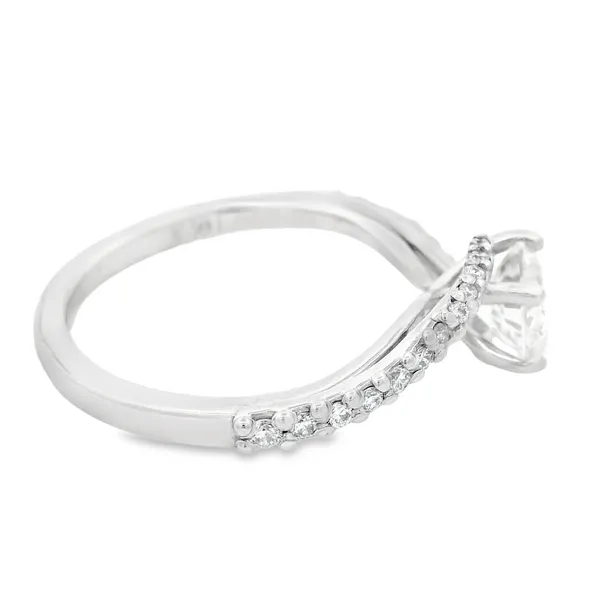 Diamond Swirl Engagement Ring Image 3 Monarch Jewelry Winter Park, FL