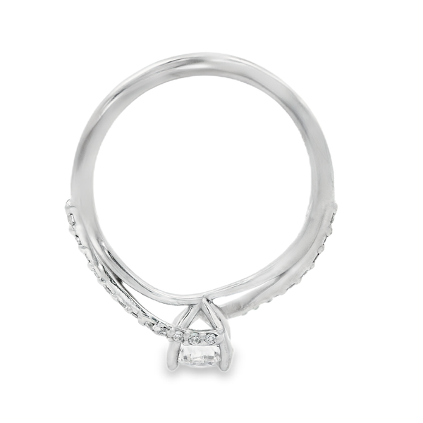 Diamond Swirl Engagement Ring Image 5 Monarch Jewelry Winter Park, FL
