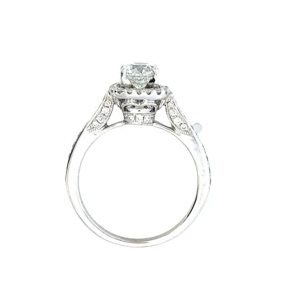 14 Karat White Halo Gabriel and Co Engagement Ring set 100-01109 Image 3 Monarch Jewelry Winter Park, FL