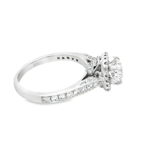 14 Karat White Halo Gabriel and Co Engagement Ring set 100-01109 Image 3 Monarch Jewelry Winter Park, FL