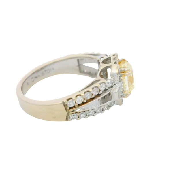 18KTT 1.52ct Yellow Diamond Ring 100-01119 Image 3 Monarch Jewelry Winter Park, FL