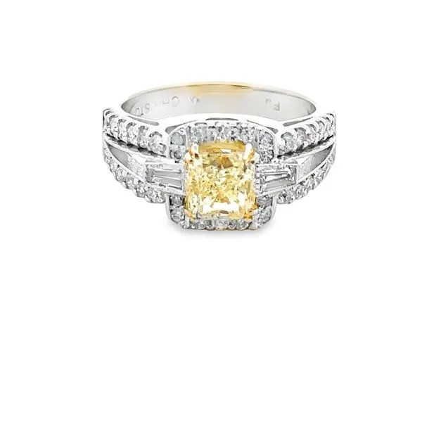 18KTT 1.52ct Yellow Diamond Ring 100-01119 Monarch Jewelry Winter Park, FL