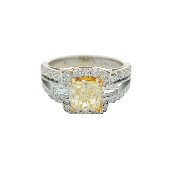 18KTT 1.52ct Yellow Diamond Ring 100-01119 Monarch Jewelry Winter Park, FL