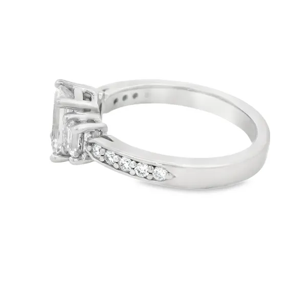 Platinum 3 Stone Engagement Ring 100-01152 Image 2 Monarch Jewelry Winter Park, FL