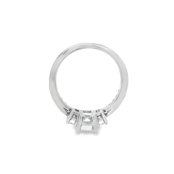 Platinum 3 Stone Engagement Ring 100-01152 Image 4 Monarch Jewelry Winter Park, FL