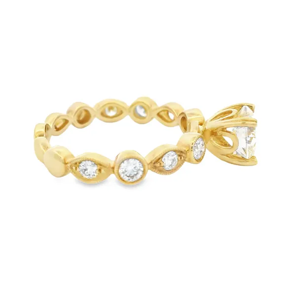 1.08ct Round Natural Diamond Engagement Ring 100-01161 Image 3 Monarch Jewelry Winter Park, FL