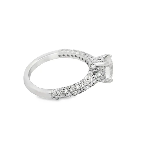 14K White Gold Oval Diamond Engagement Ring Image 3 Monarch Jewelry Winter Park, FL