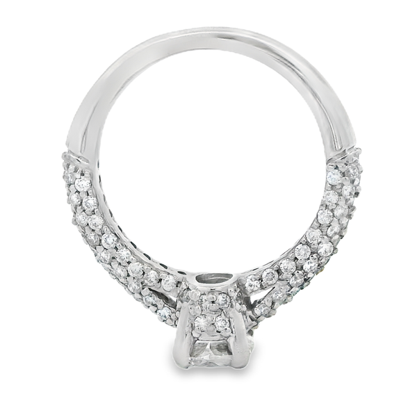 14K White Gold Oval Diamond Engagement Ring Image 5 Monarch Jewelry Winter Park, FL