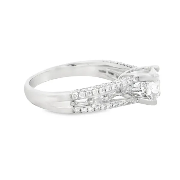 Platinum Engagement Ring with 1.01ct Round Diamond 100-01176 Image 3 Monarch Jewelry Winter Park, FL