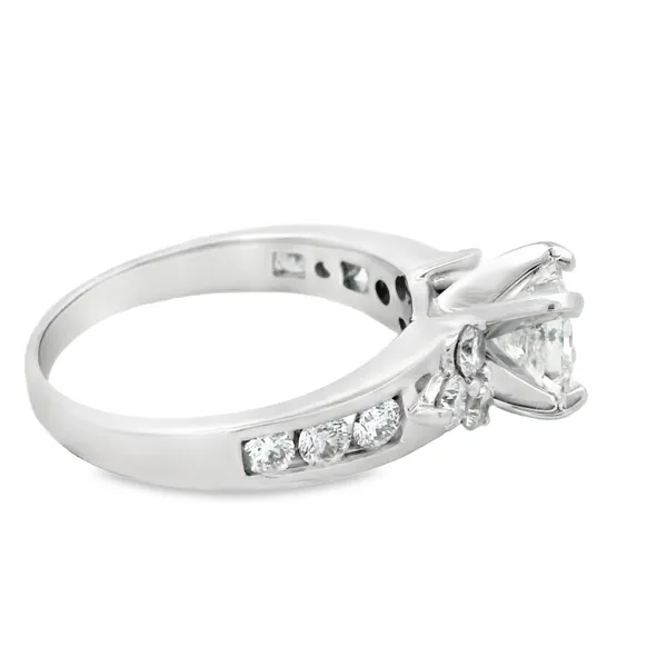 14K White Gold Princess Diamond Engagement Ring Image 3 Monarch Jewelry Winter Park, FL