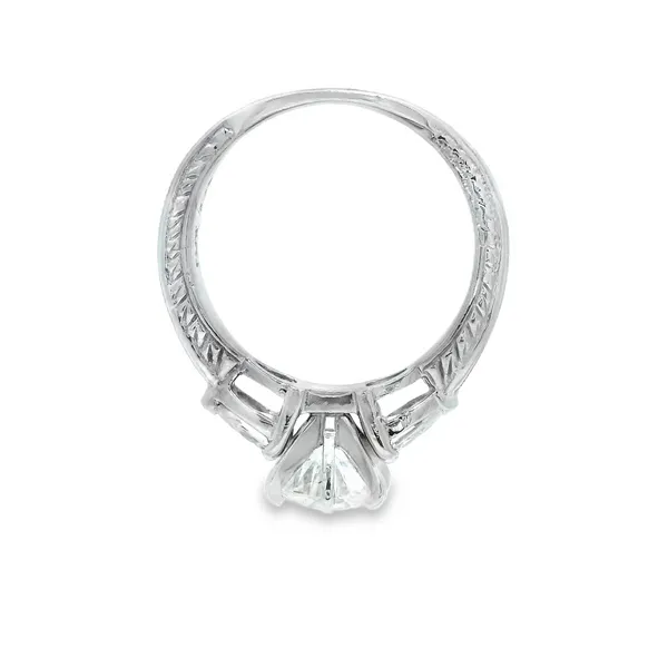 Platinum Three Stone Diamond Engagement Ring Image 4 Monarch Jewelry Winter Park, FL