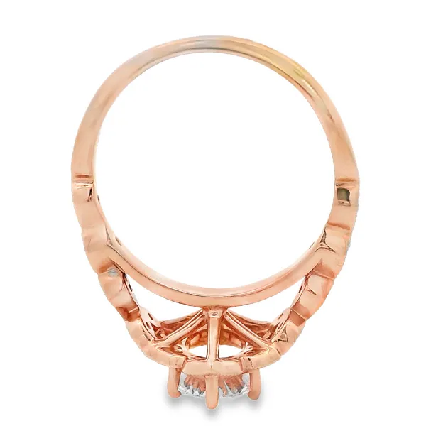 14Karat Rose Gold Diamond Engagement Ring Image 4 Monarch Jewelry Winter Park, FL