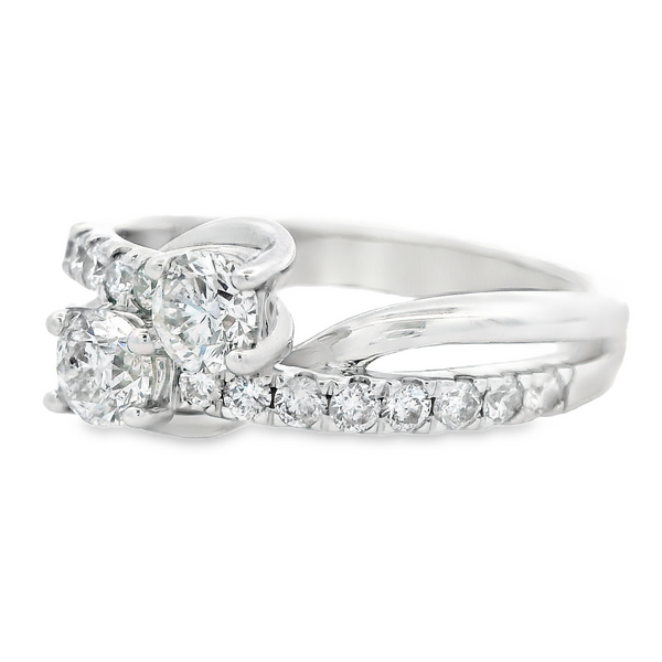 14Karat White Gold Diamond Engagement Ring Image 2 Monarch Jewelry Winter Park, FL
