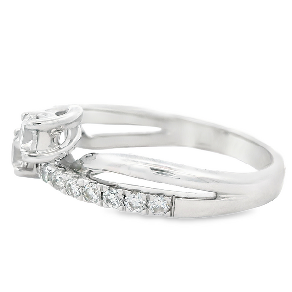 14Karat White Gold Diamond Engagement Ring Image 3 Monarch Jewelry Winter Park, FL
